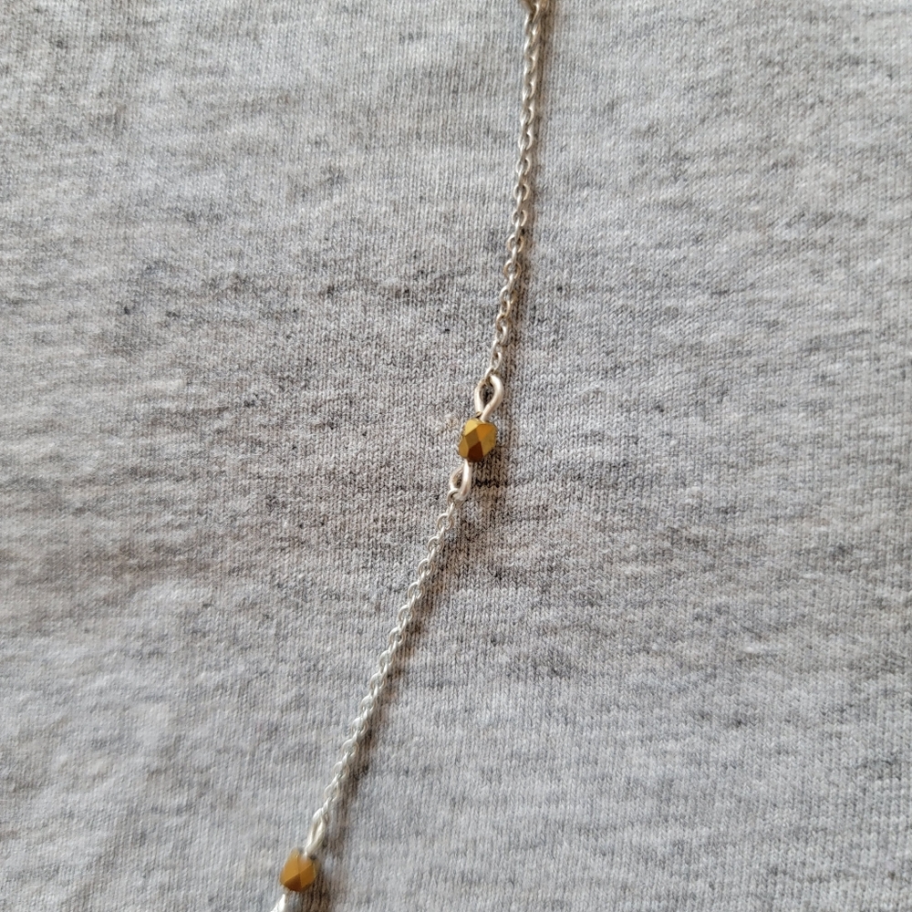 Coach || silver and gold flower charm necklace - Picture 3 of 6